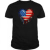 Vintage USA Heart 4th Of July Patriotic American Flag shirt