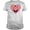 Washington Capitals Floral Pattern Heart logo shirt