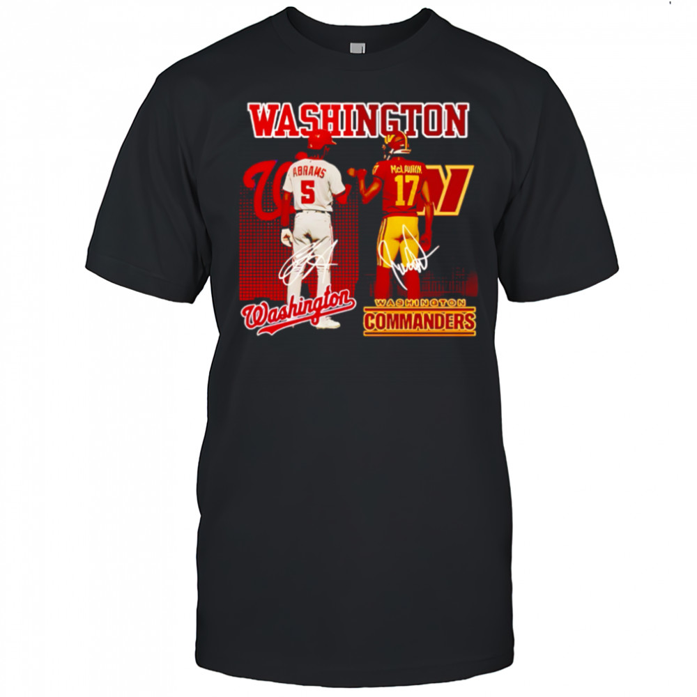 Washington commanders and nationals star power shirt