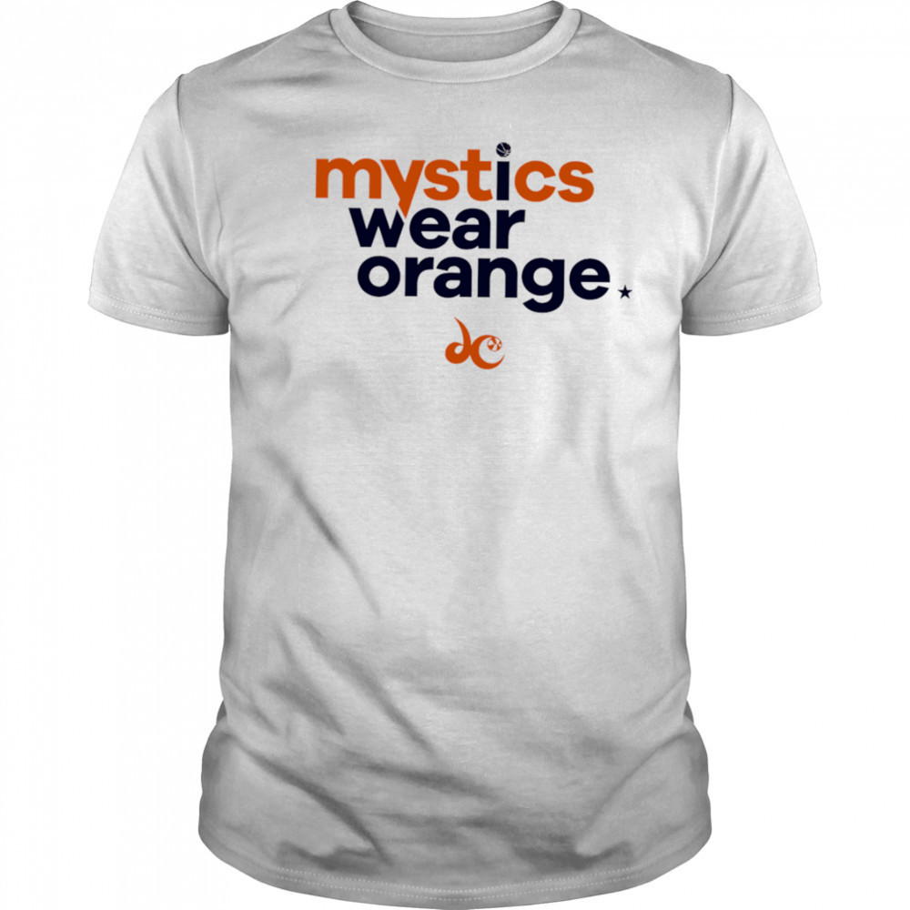 Washington Mystics Wear Orange shirt
