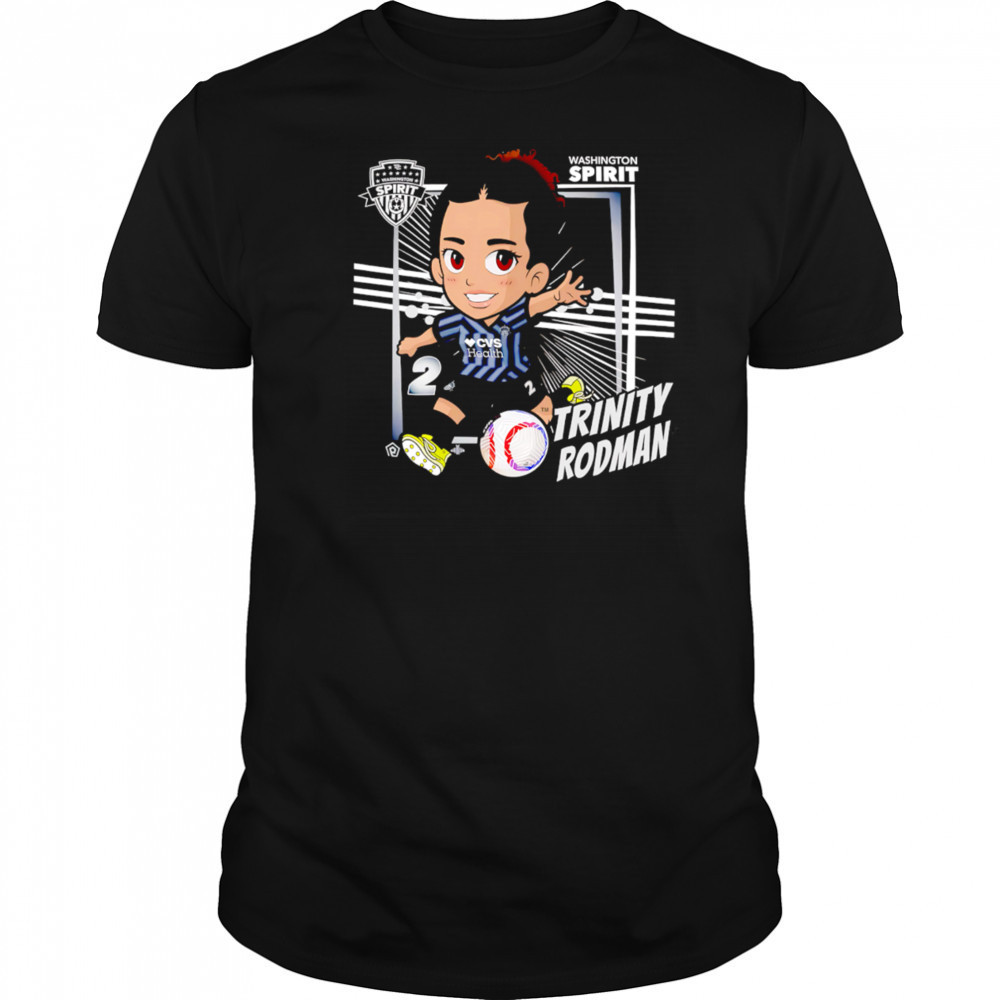 Washington Spirit Trinity Rodman #2 cartoon shirt