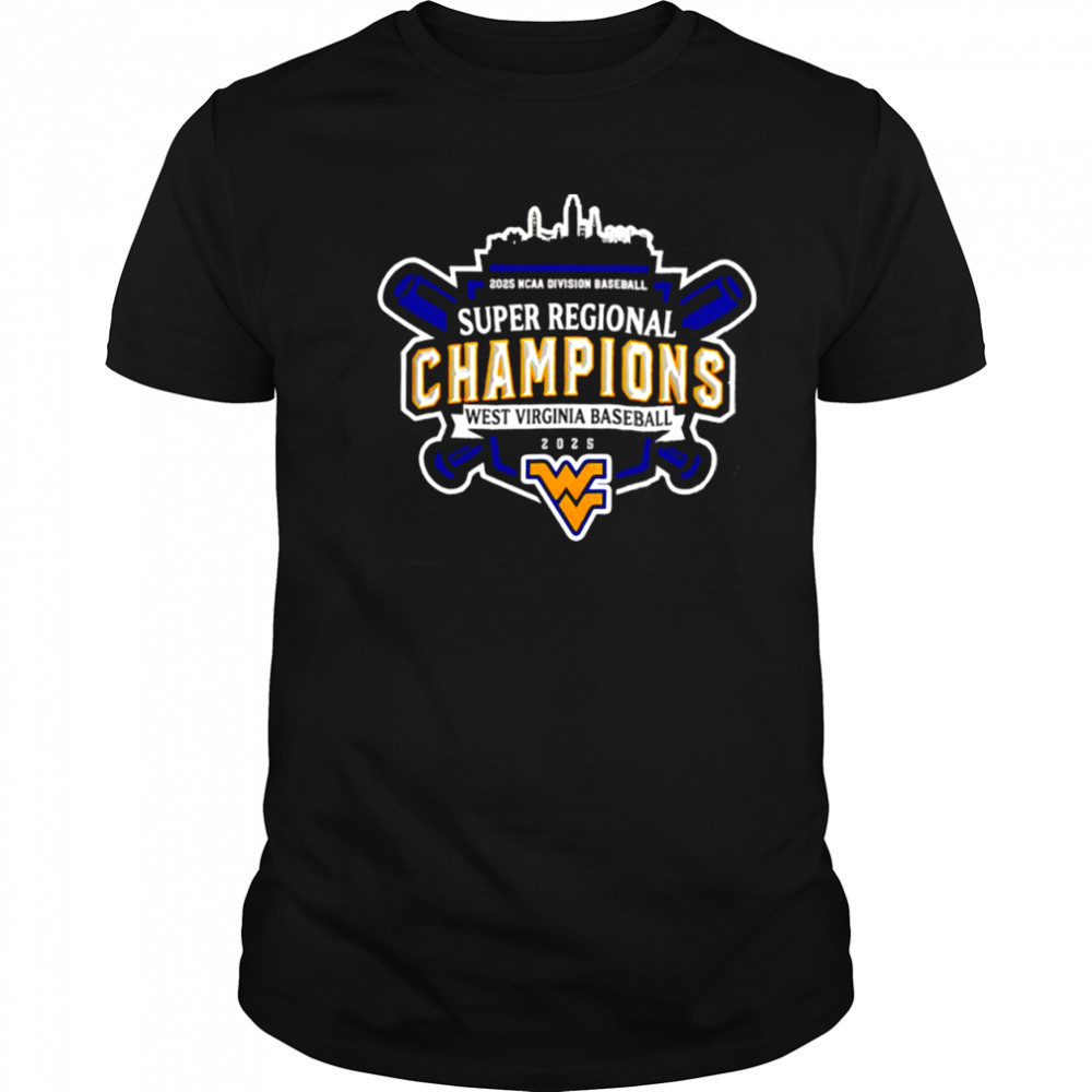 West Virginia Mountaineers 2025 NCAA D1 Super Regionals Champions logo shirt