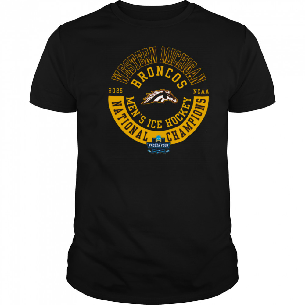 Western Michigan Broncos 2025 National Champions Jersey Circle Short Sleeve T Shirt