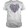 Winnipeg Jets Floral Pattern Heart logo shirt