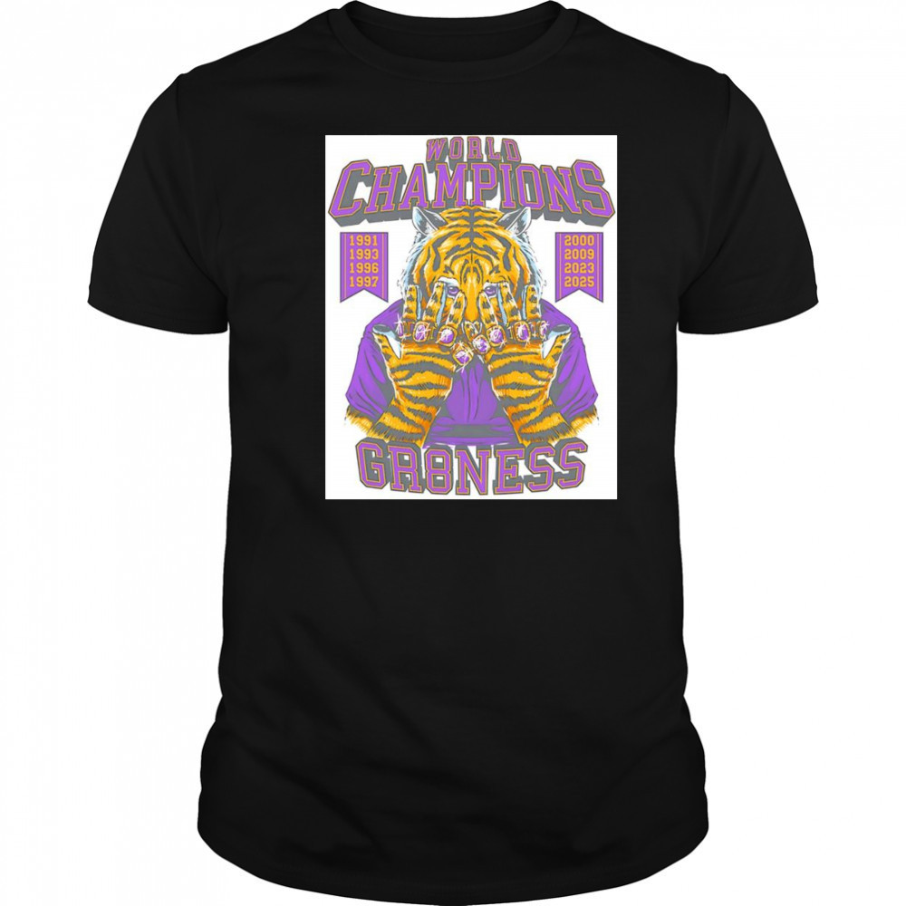 World Champions Gr8ness LSU Tiger shirt