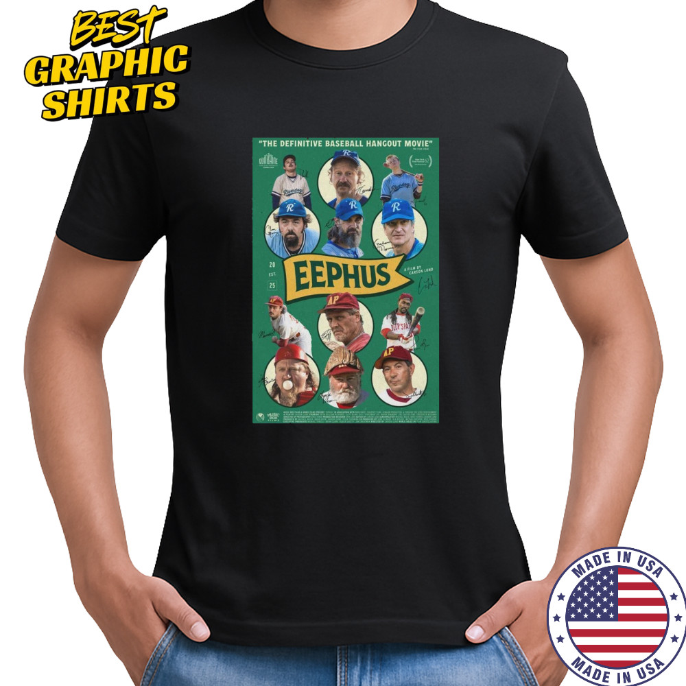 2025 Eephus Signed Poster Director Carson Lund T-Shirt