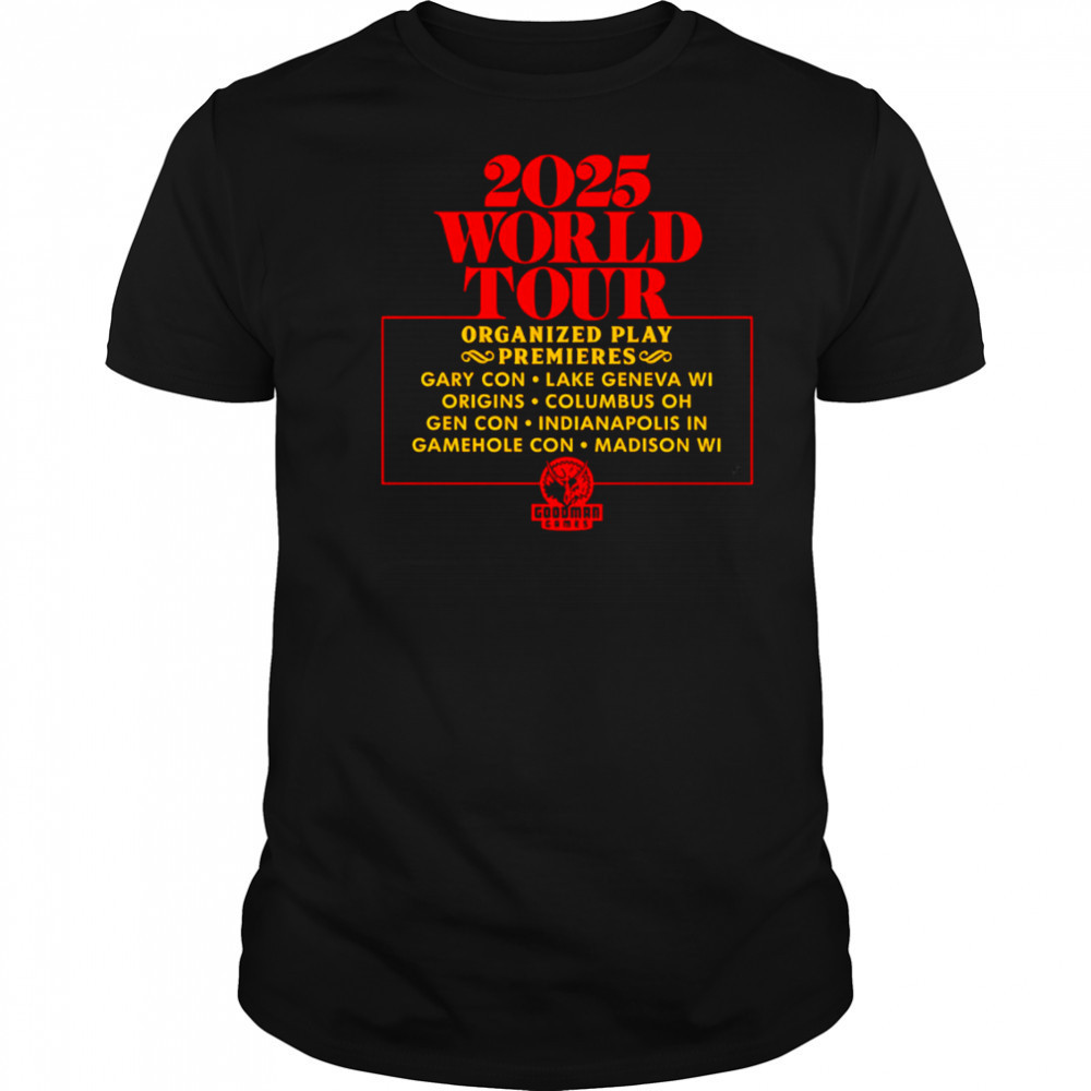 2025 World Tour Organized Play Premiers shirt