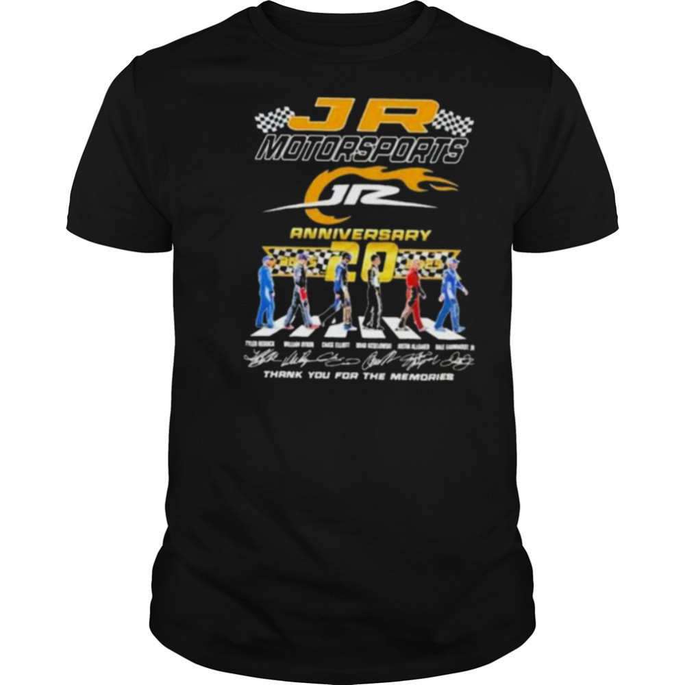 20Th Anniversary 2005 2025 Jr Motorsports Abbey Road Signatures T shirt