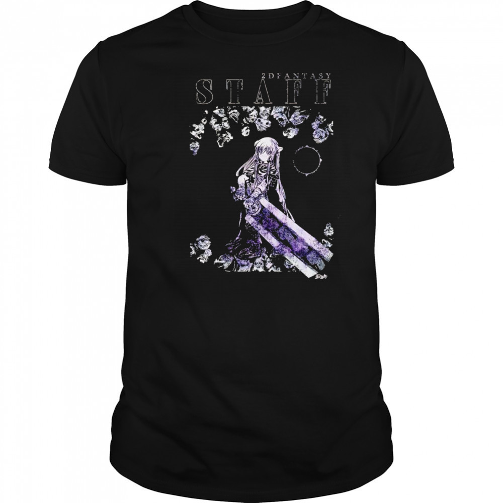 2D Fantasy staff Cherserk shirt