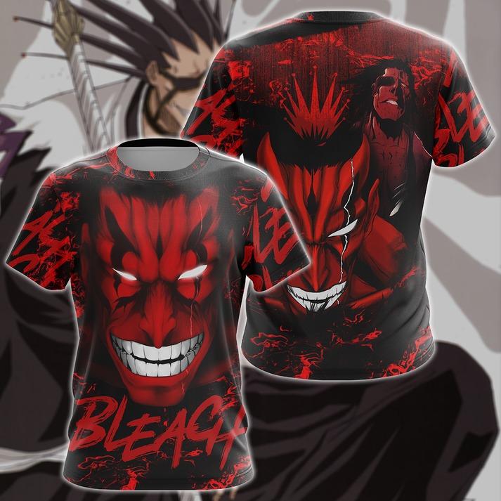 Bleach Kenpachi Zaraki Anime Manga 3D All Over Print T-shirt