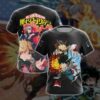 Boku No Hero Acamedia - Midoriya Izuku + Bakugo Katsuki +Todoroki Shouto Unisex 3D T-shirt