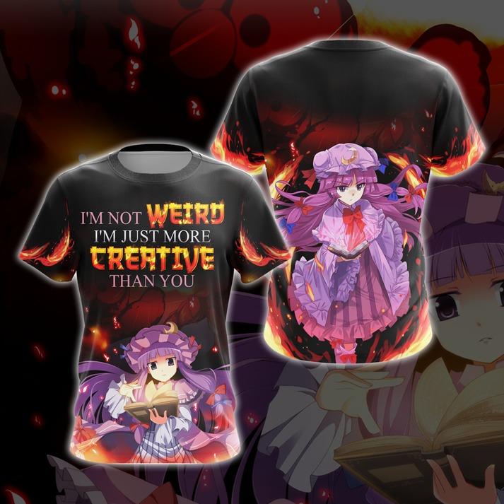 I'm not weird i'm just more creative than you Anime All Over Print T-shirt