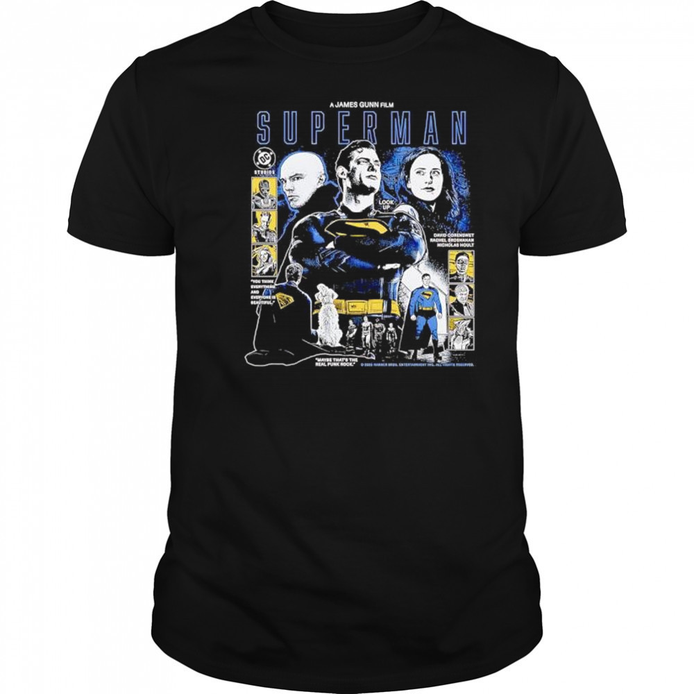 A James Gunn Film Superman 2025 graphic retro shirt
