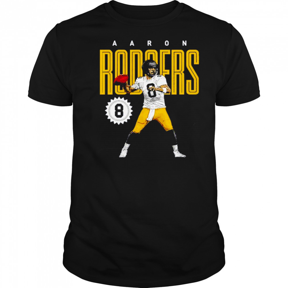 Aaron Rodgers 8 Pittsburgh Steelers card shirt