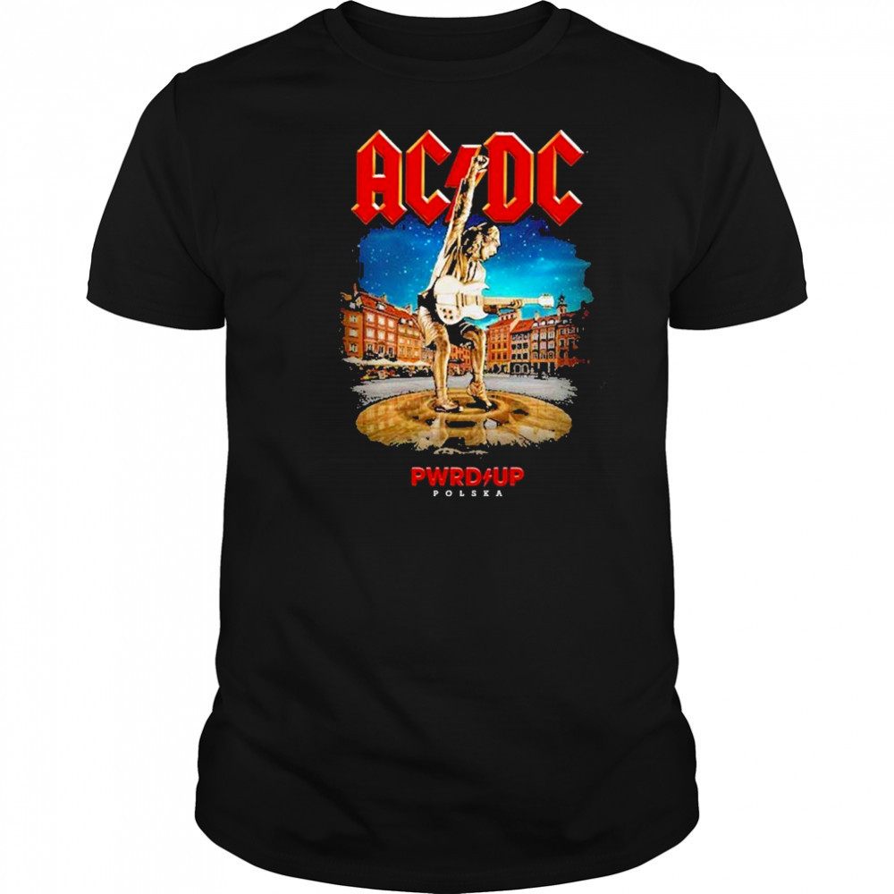 AC DC Warsaw PWR UP Tour Two Sided Unisex 2025 T-Shirt