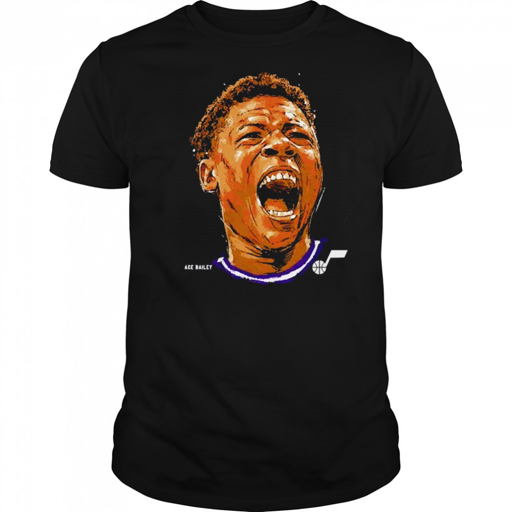 Ace Bailey Utah Jazz portrait shirt