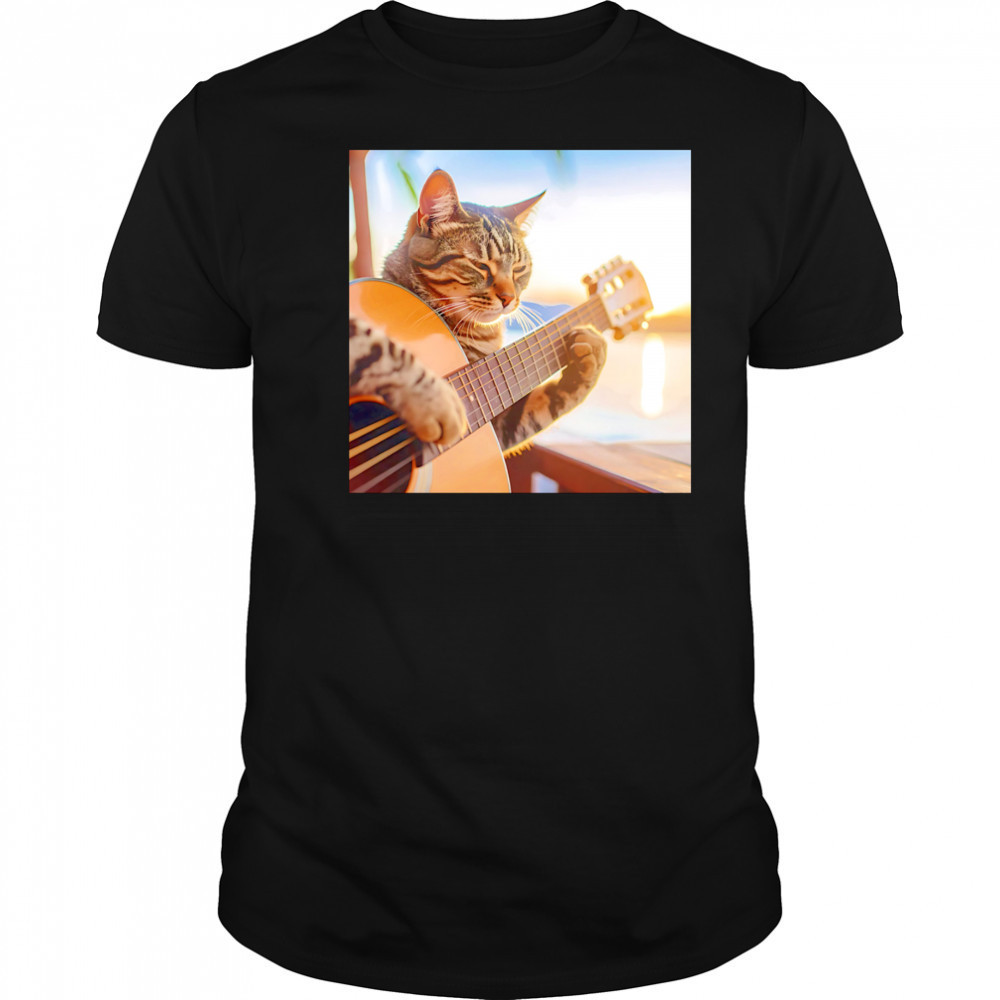 Acoustic Cat guitar shirt