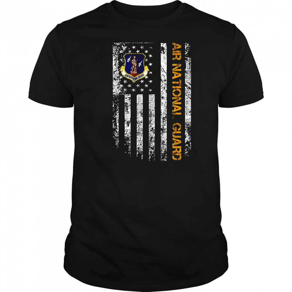 Air National Guard American flag shirt