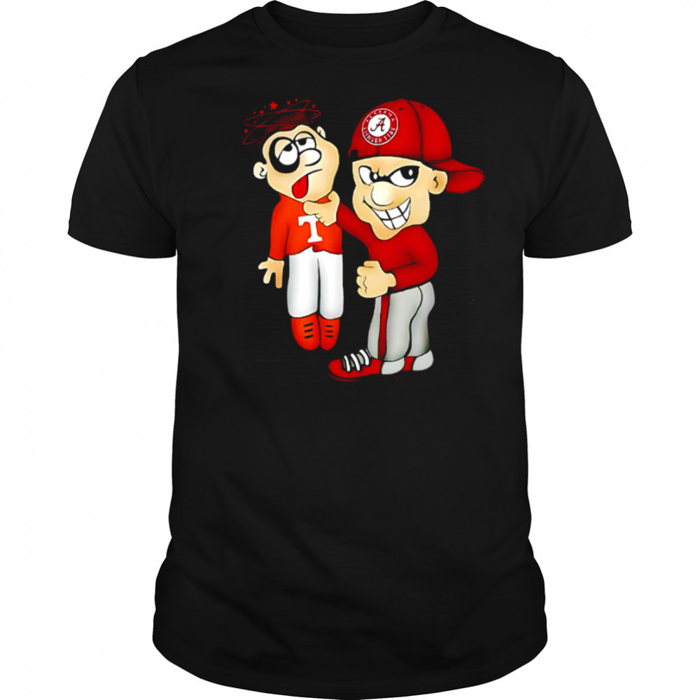 Alabama Crimson Tide overwhelm Tennessee Volunteers cartoon shirt