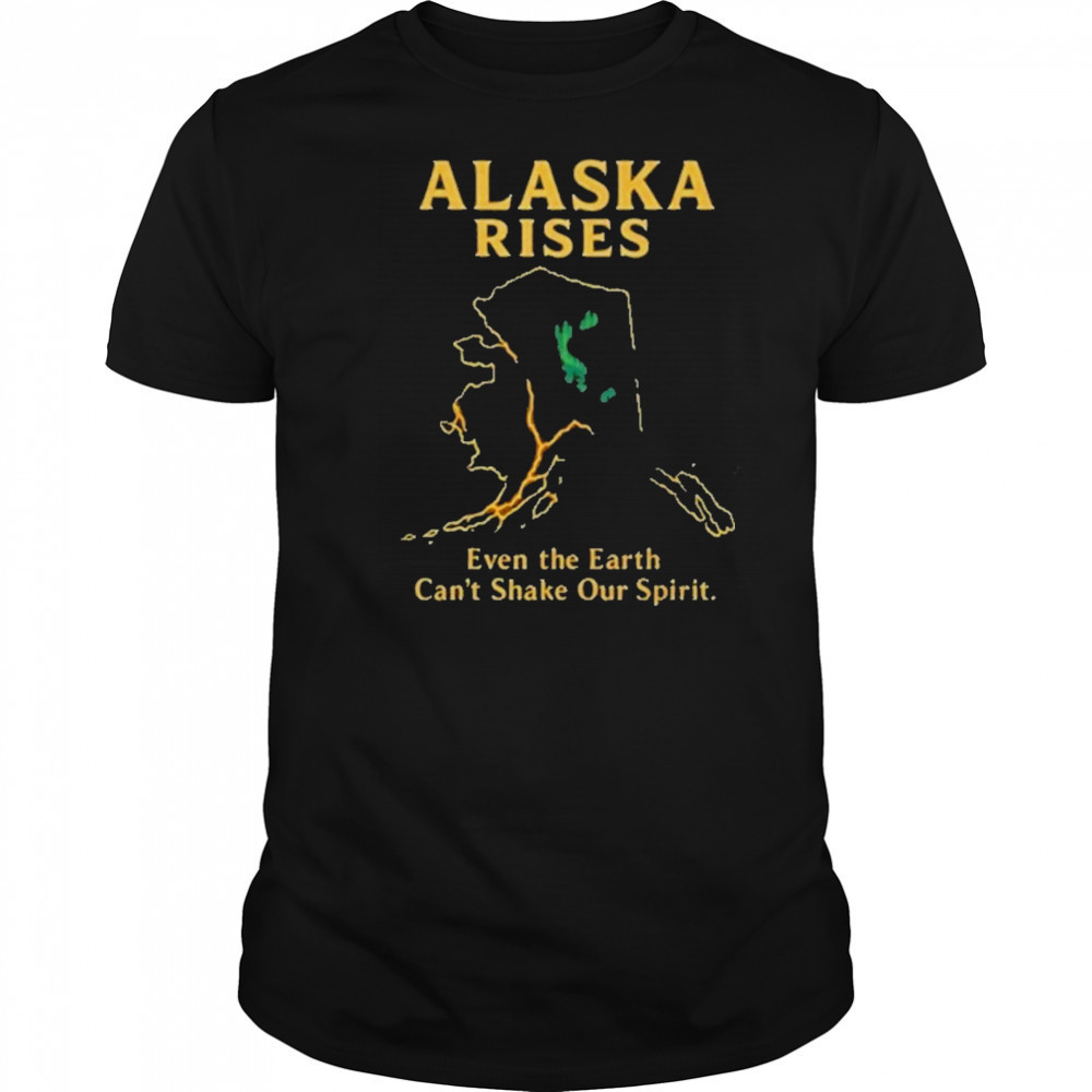 Alaska Earthquake Alaska Rises Graphic Alaska Tsunami Warning T-Shirt