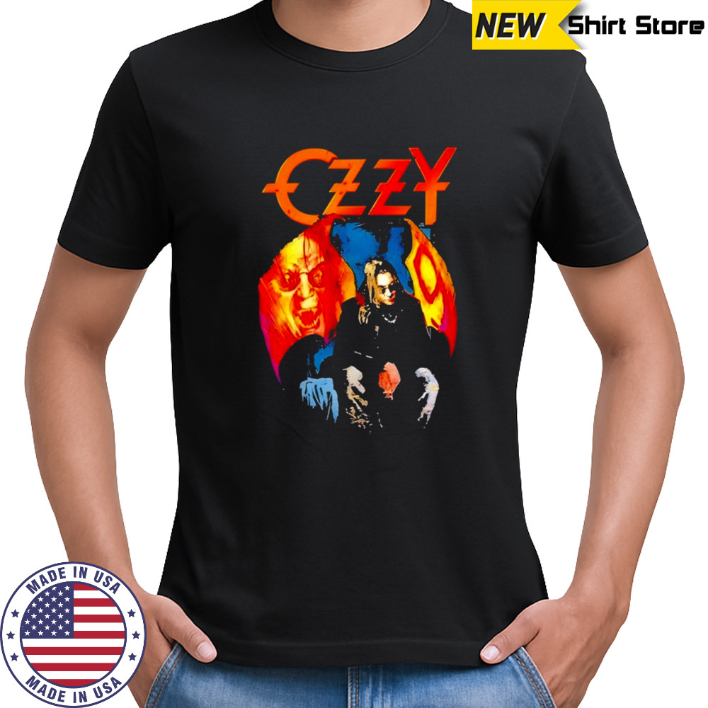 Alice Cooper Wearing Ozzy Osbourne Patient No 9 Wings T shirts