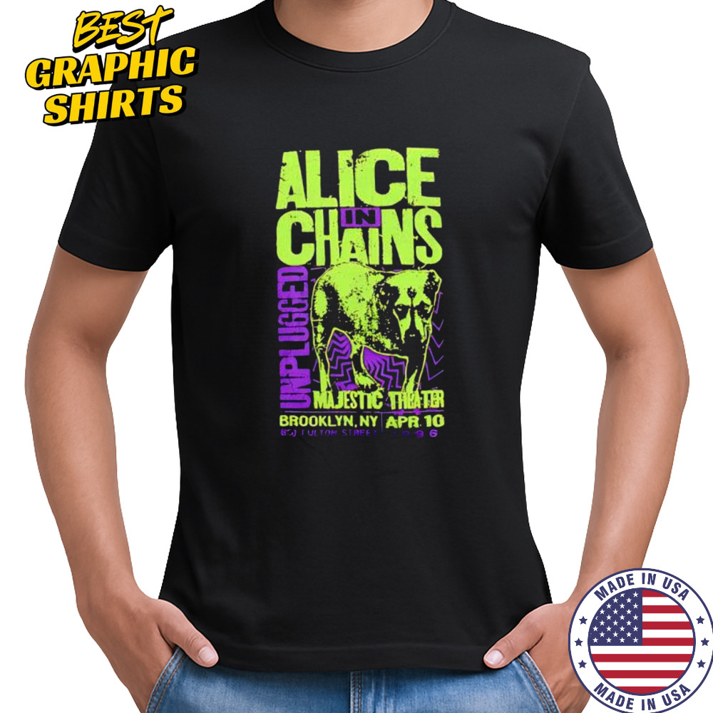 Alice in chains unplugged dog retro shirt
