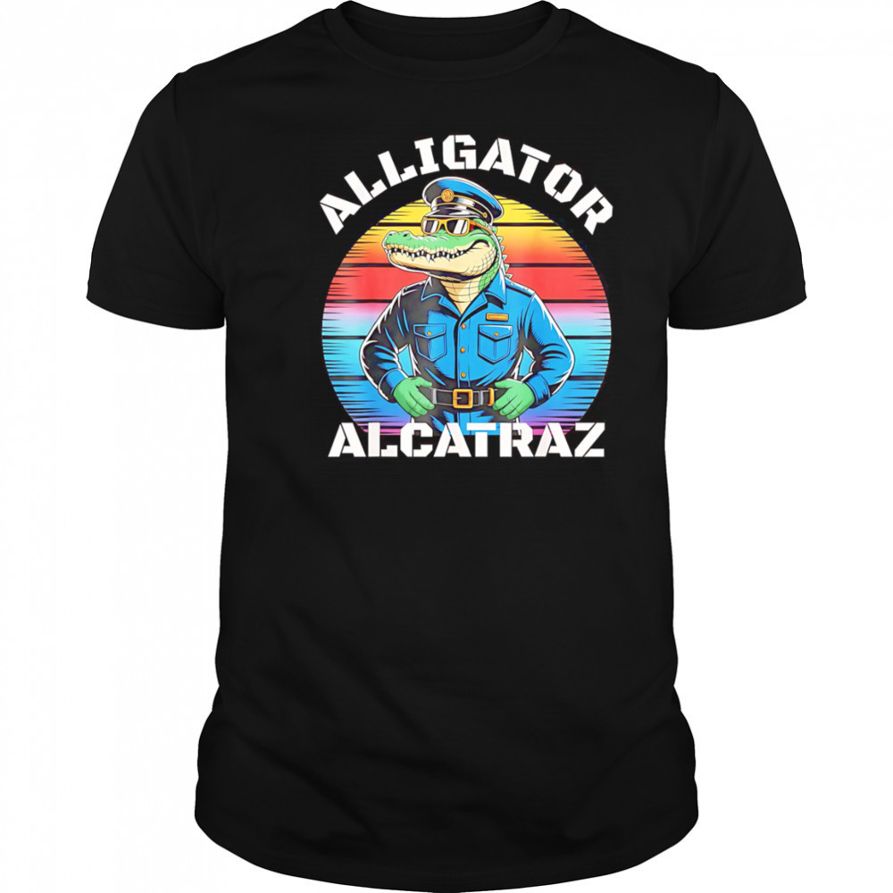 Alligator alcatraz crocodile police shirt