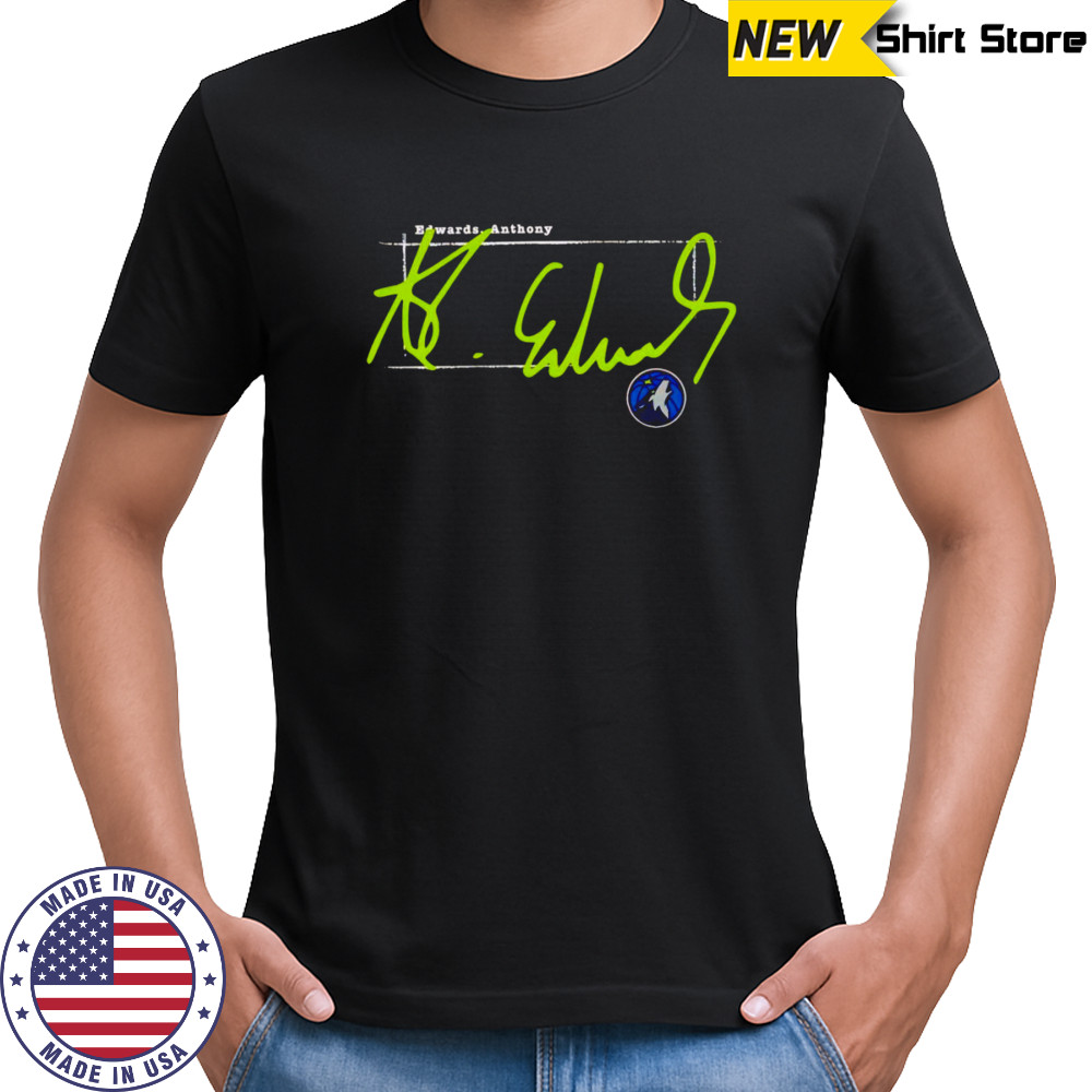 Anthony Edwards Minnesota Timberwolves signature shirt