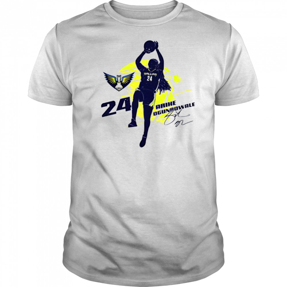 Arike ogunbowale Dallas wings silhouette shirt