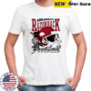 Arkansas Razorbacks hit that line varsity helmet shirt