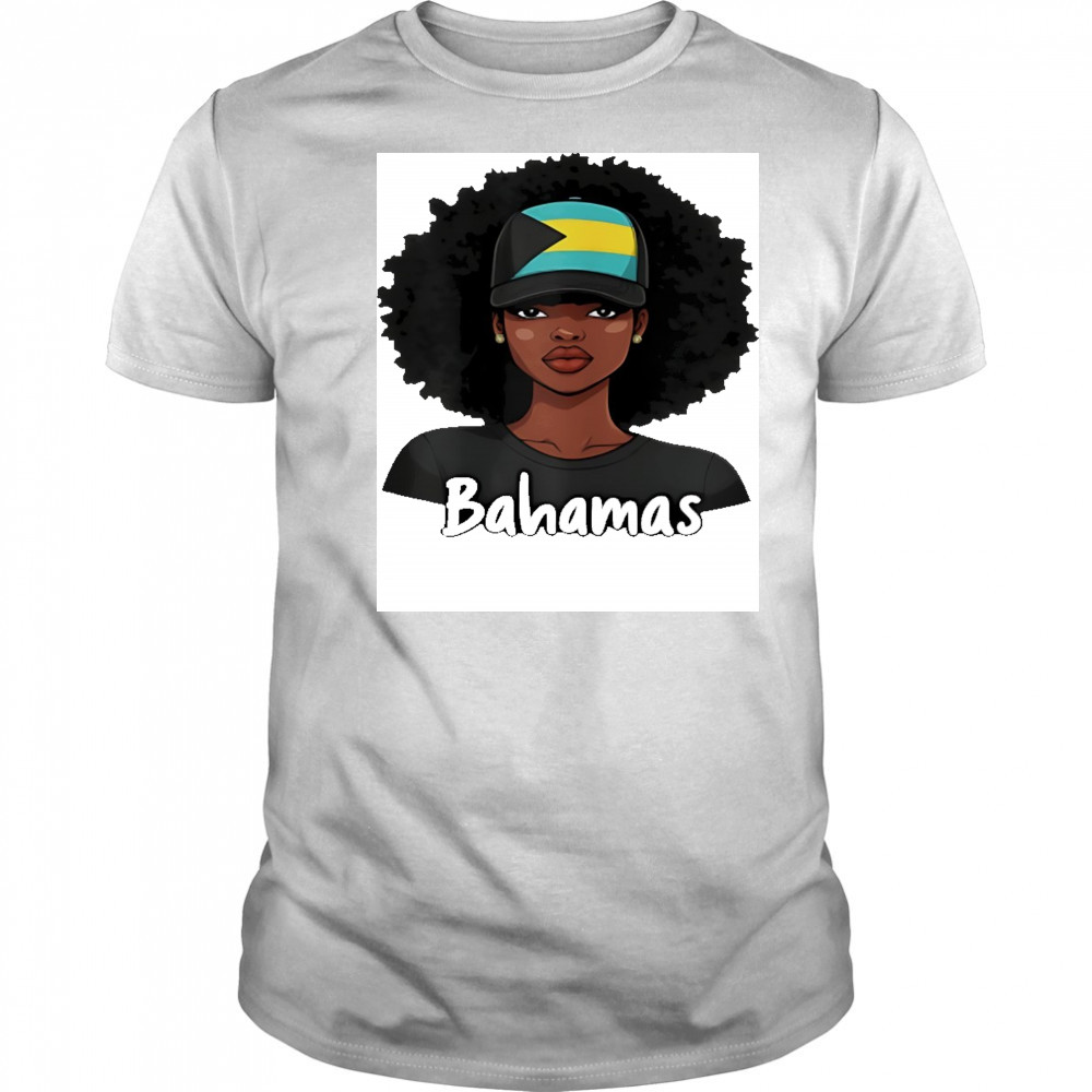 Bahamian girl Bahamas flag shirt