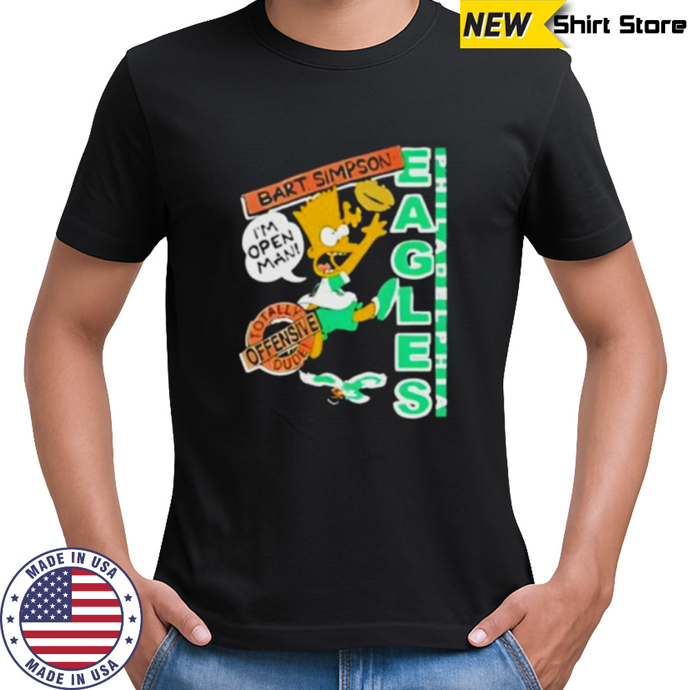 Bart Simpson Eagles NFL Shirt