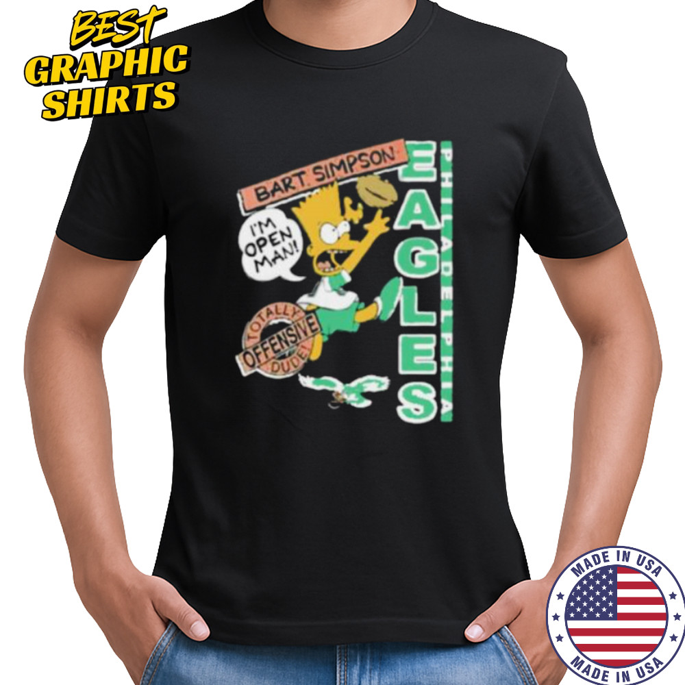 Bart Simpson Eagles NFL shirt