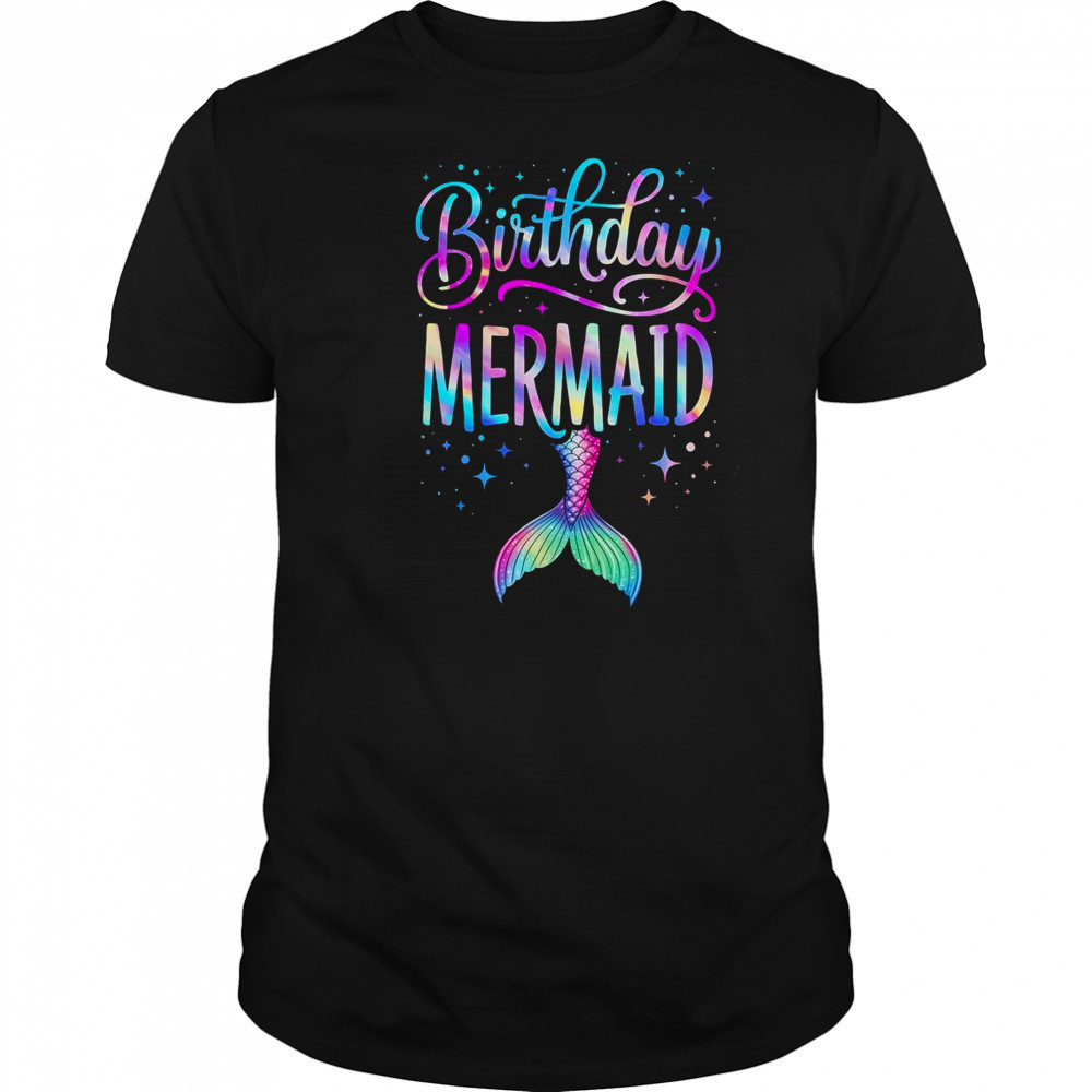 Birthday Mermaid Party Girl Mermaid Birthday Kids Party shirt