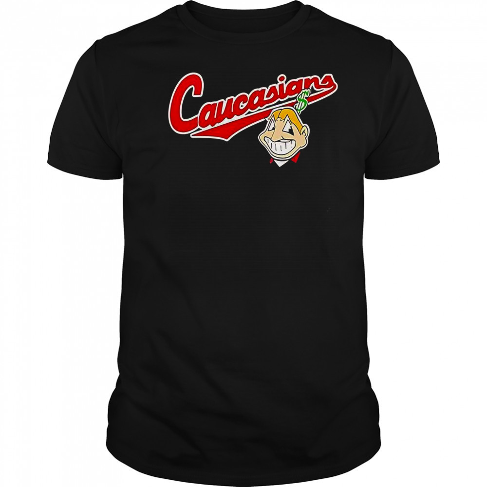 Bomani Jones Caucasians Chief Wahoo Logo T-Shirt