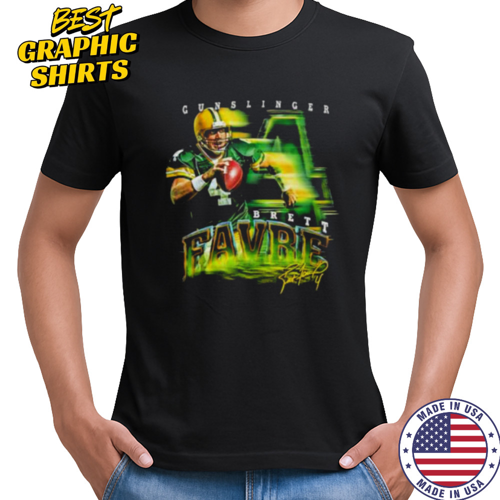 Brett Favre Green Bay Packers grunge signature shirt