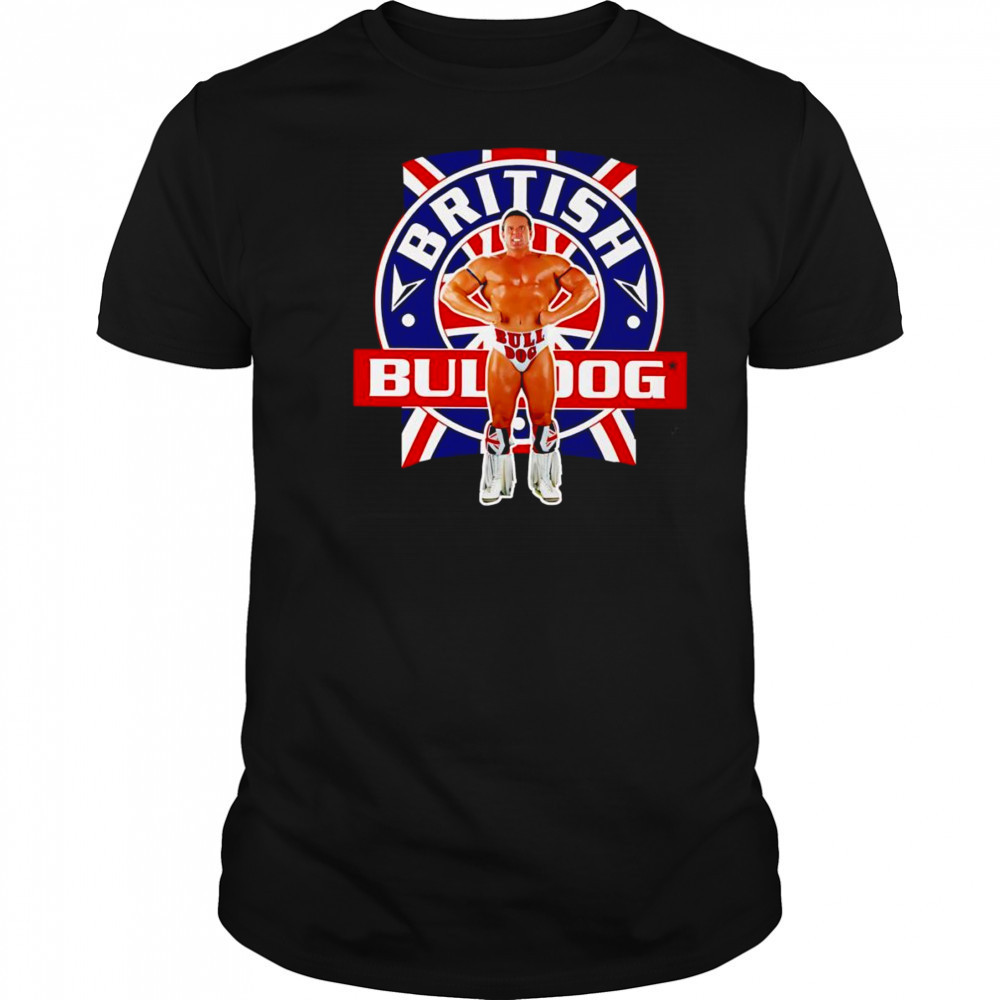 British Bulldog Flag pose shirt