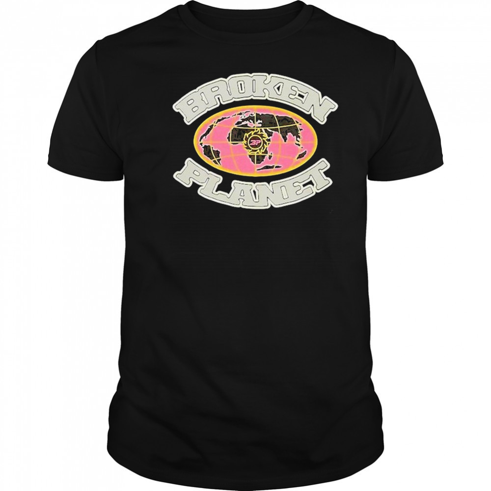 Broken Planet Grid Globe T-shirt