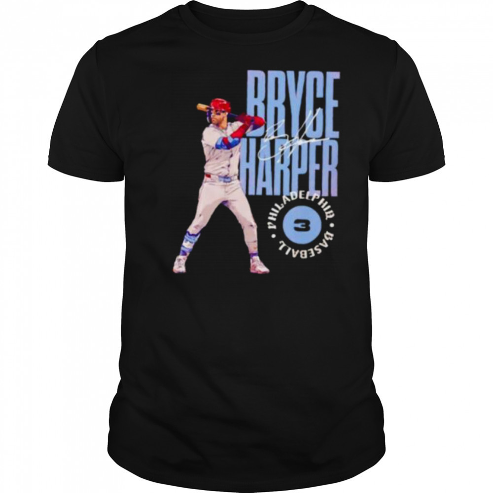 Bryce Harper Philadelphia Phillies stamp signature shirt