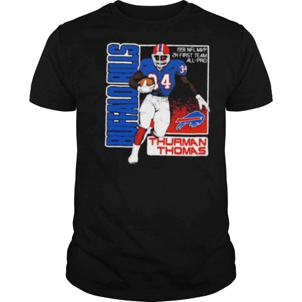 Buffalo Bills Thurman Thomas 1991 NFL MVP 2x first team All Pro Shirt