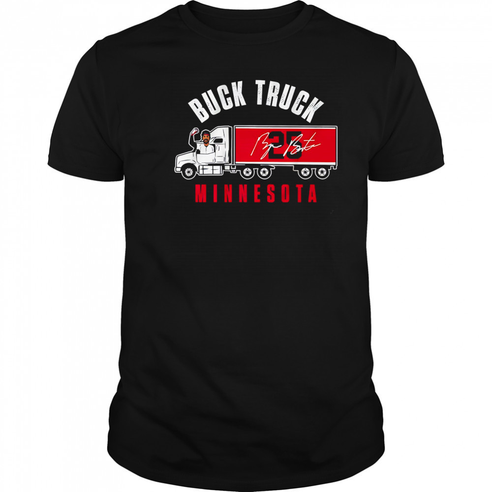 Byron Buxton Buck Truck Minnesota 25 signature shirt