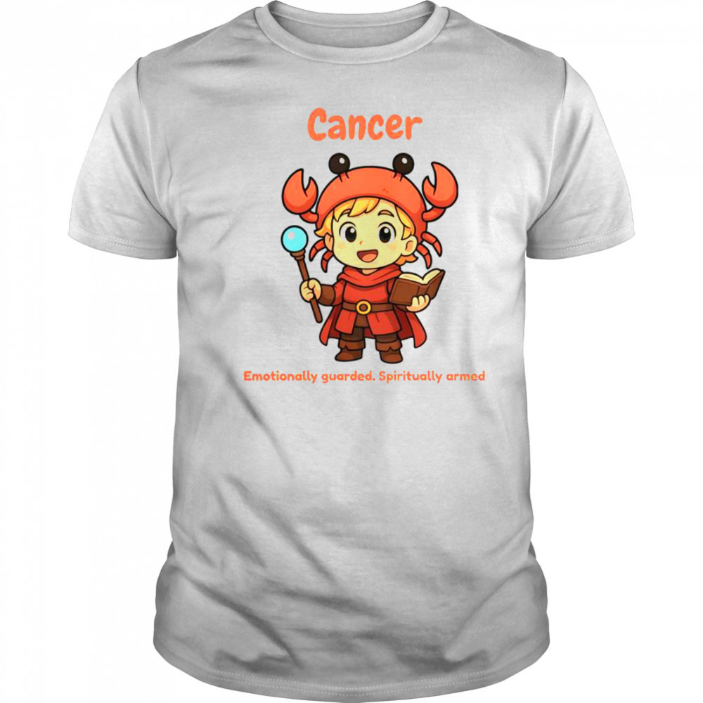 Cancer The Wizard Emotionally Guarded Spiritually Armed T-Shirt