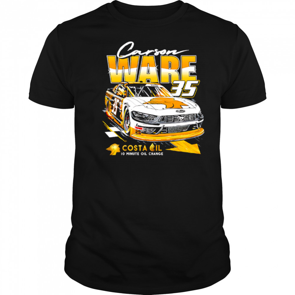 Carson Ware 35 Costa Oil 10 minute oil change shirt
