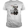 Cat he’s listening to artist name shirt