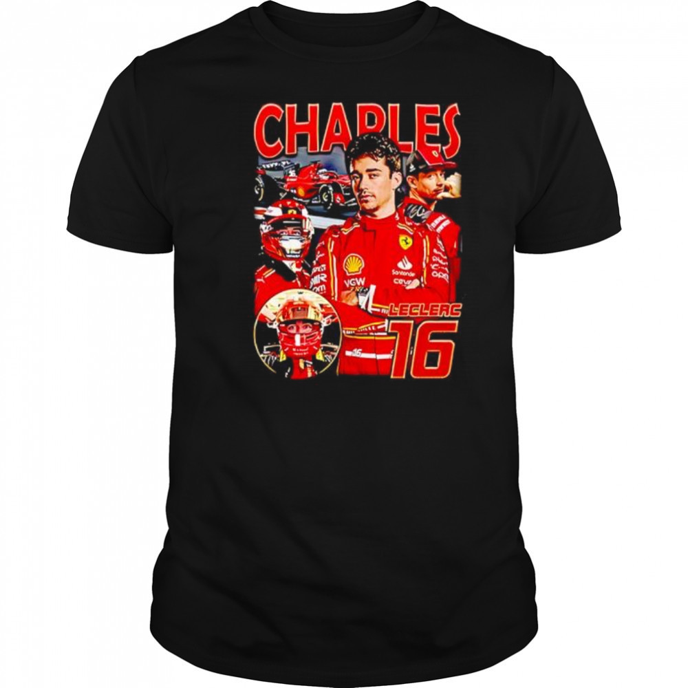 Charles Leclerc 16 F1 graphic shirt