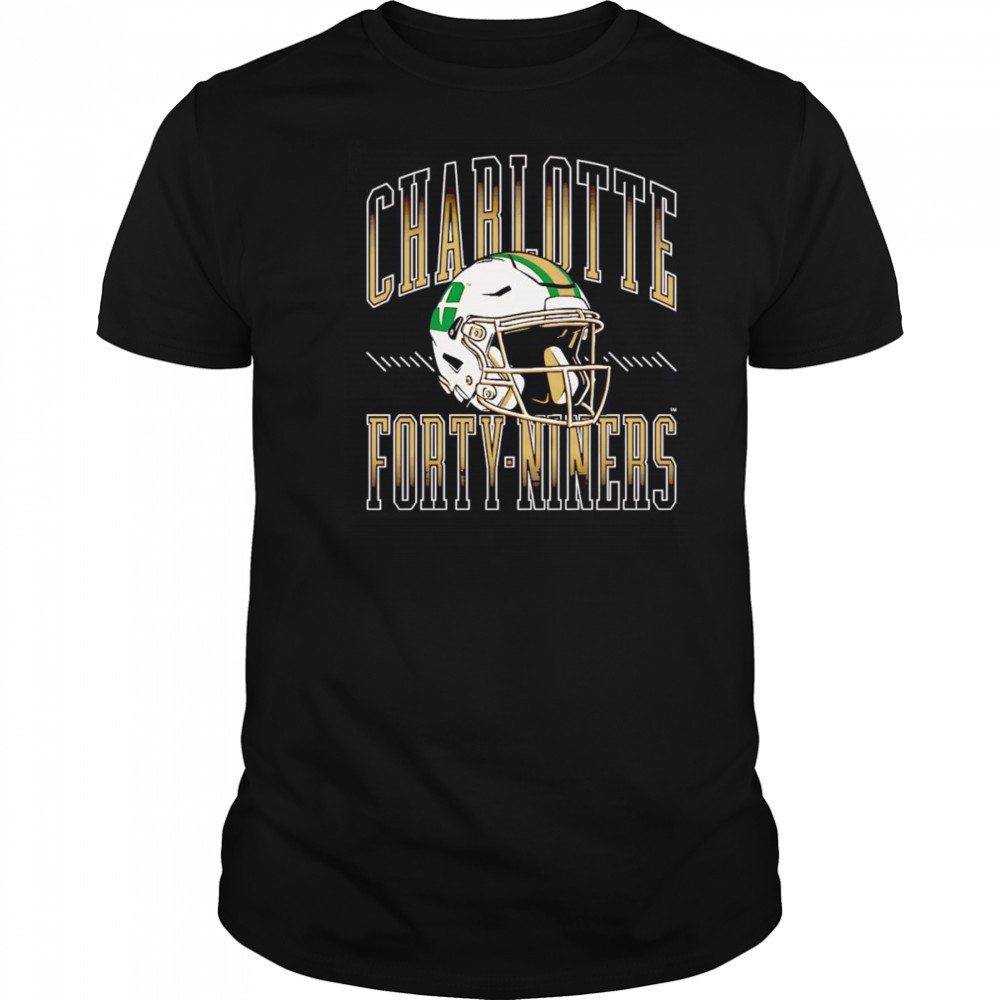 Charlotte 49ers football helmet shirt