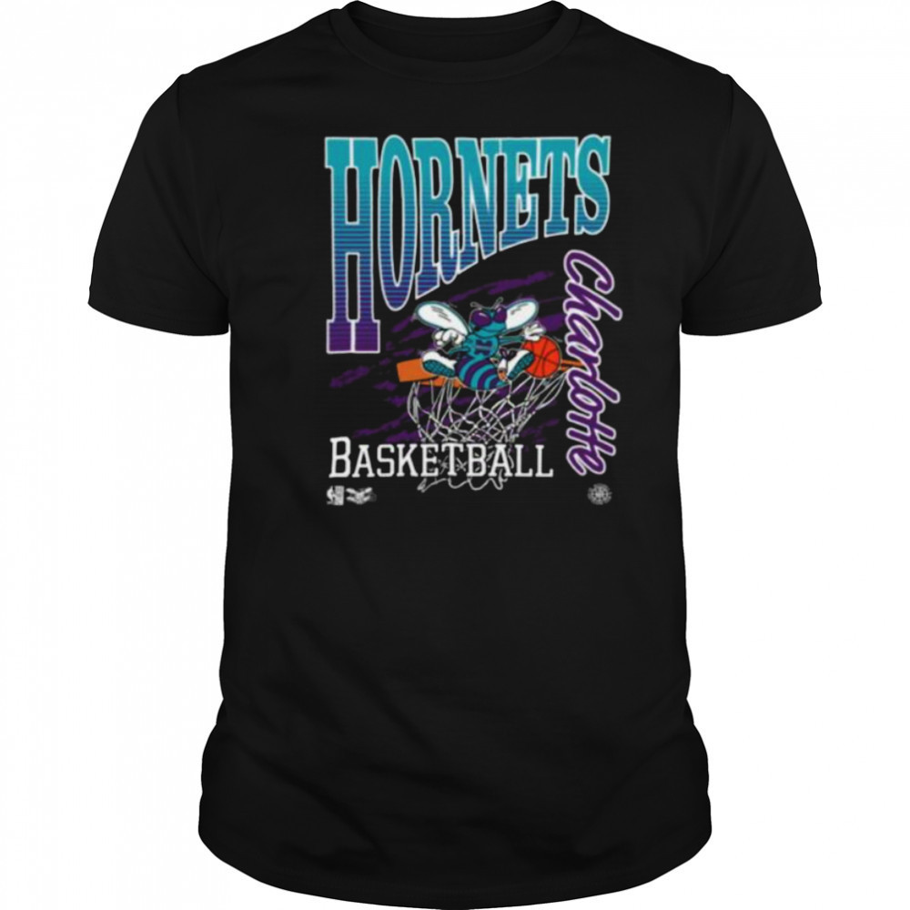 Charlotte Hornets Mitchell & Ness NBA Basketed Vintage Shirt