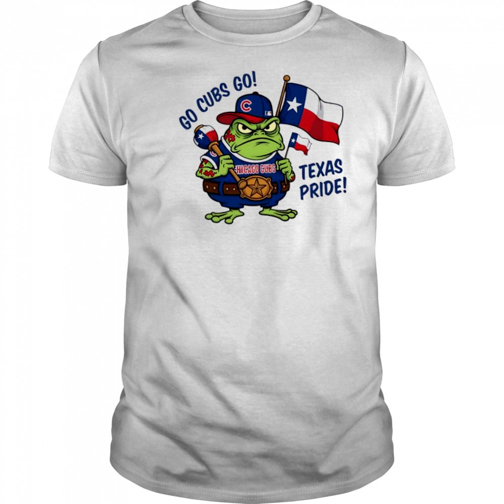 Chicago Cubs Frog Go Cubs Go Texas Pride flag shirt