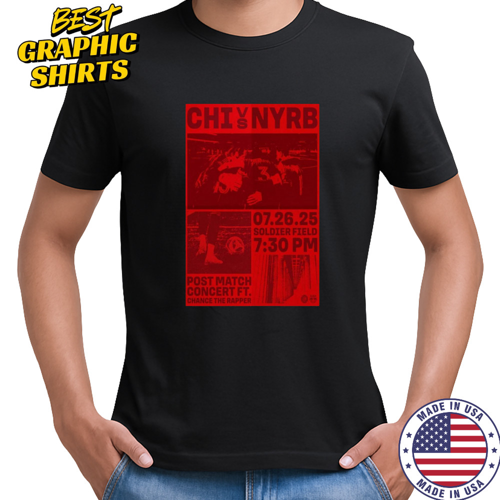 Chicago Nation vs. New York Braveheart Poster July 26 2025 Chicago T-Shirt