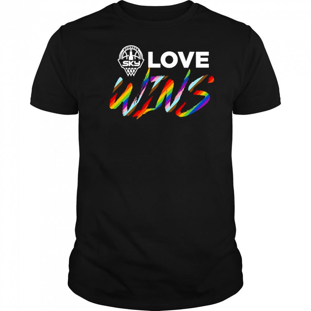 Chicago Sky Love Wins Pride Trans T-Shirt